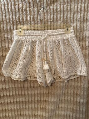 Goa Beachwear by Japna Crochet Shorts